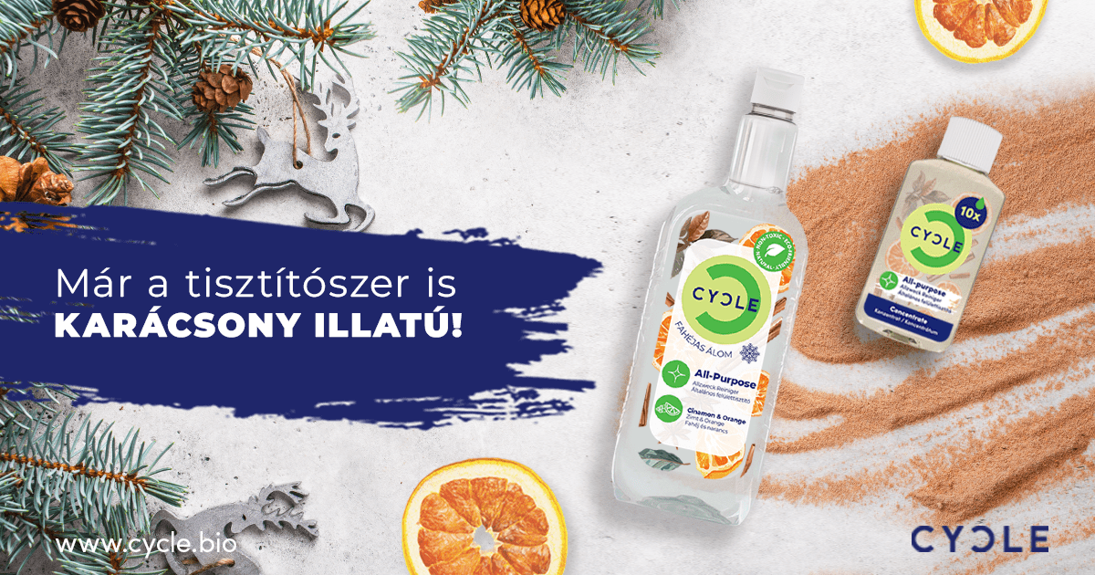 The most intensely fragrant CYCLE cleaner ever: a festive blend of cinnamon, orange and bergamot - CYCLE Eco Cleaners