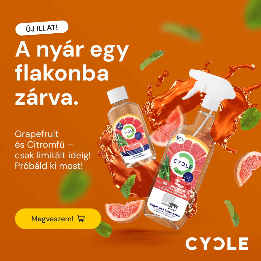 Megérkezett a nyár illata flakonba zárva – ezt az új tisztítószert imádni fogod! - CYCLE Öko tisztítószerek