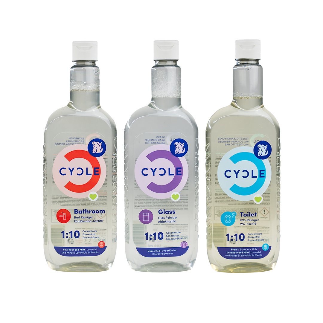 Bathroom Multidose Pack (3 x 500 ml) - CYCLE eco-friendly cleaners