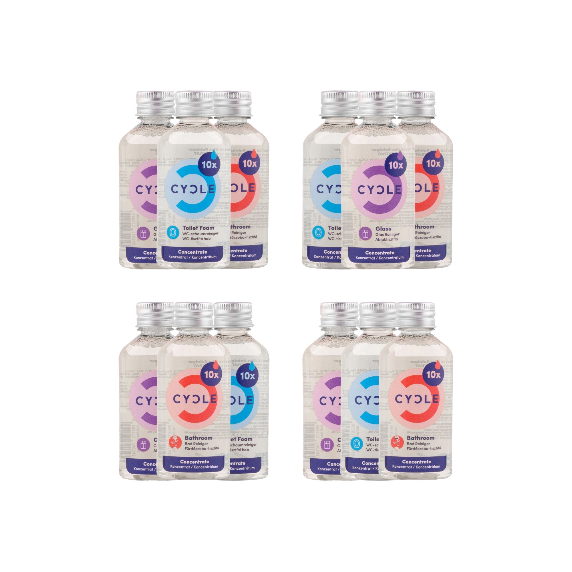 4x Bath Refill Pack - CYCLE eco-friendly cleaners