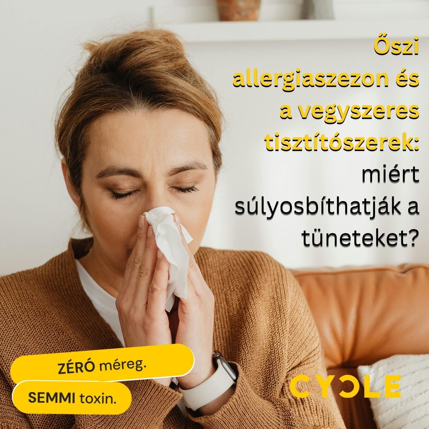 Őszi allergiaszezon és a vegyszeres tisztítószerek: miért súlyosbíthatják a tüneteket?