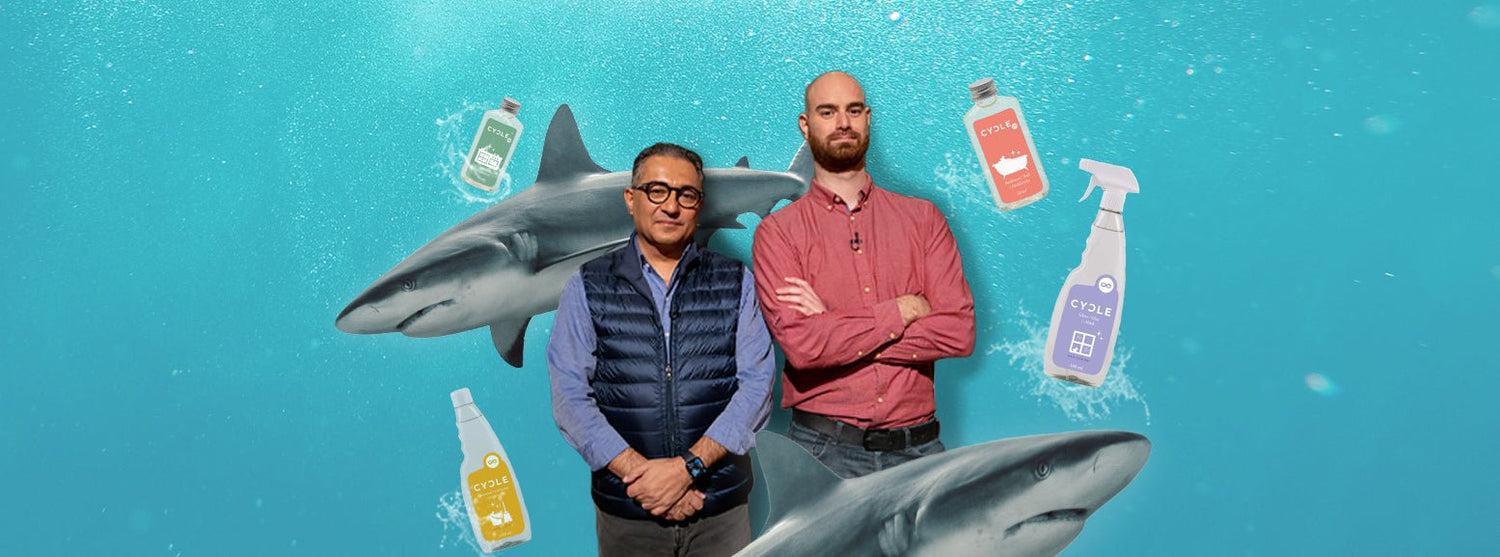 A glimpse behind the scenes at Among the Sharks - Sunny and Albert tell us about their experiences - CYCLE eco-friendly cleaners