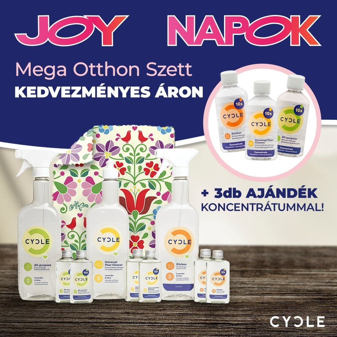 Újra Joy-napok a CYCLE-nél - CYCLE Öko tisztítószerek