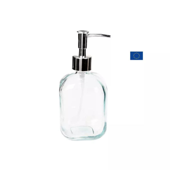 Üveg szappanadagoló 450 ml – újratölthető, környezetbarát