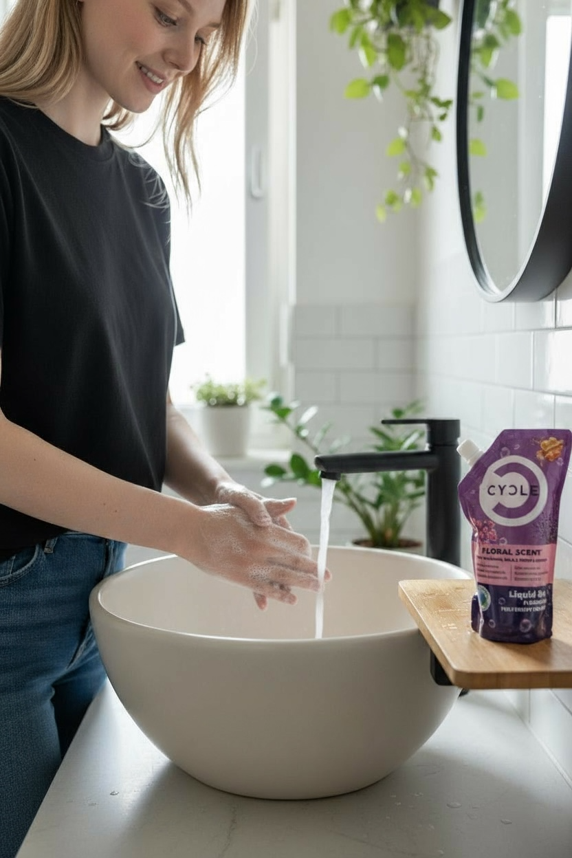 Cycle Cseresznyevirág illatú bőrbarát folyékony szappan (kb. 180 használatra)