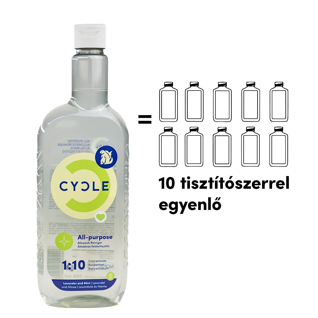 Általános Felülettisztító 10X Koncentrátum 500ml - Refill 500ml