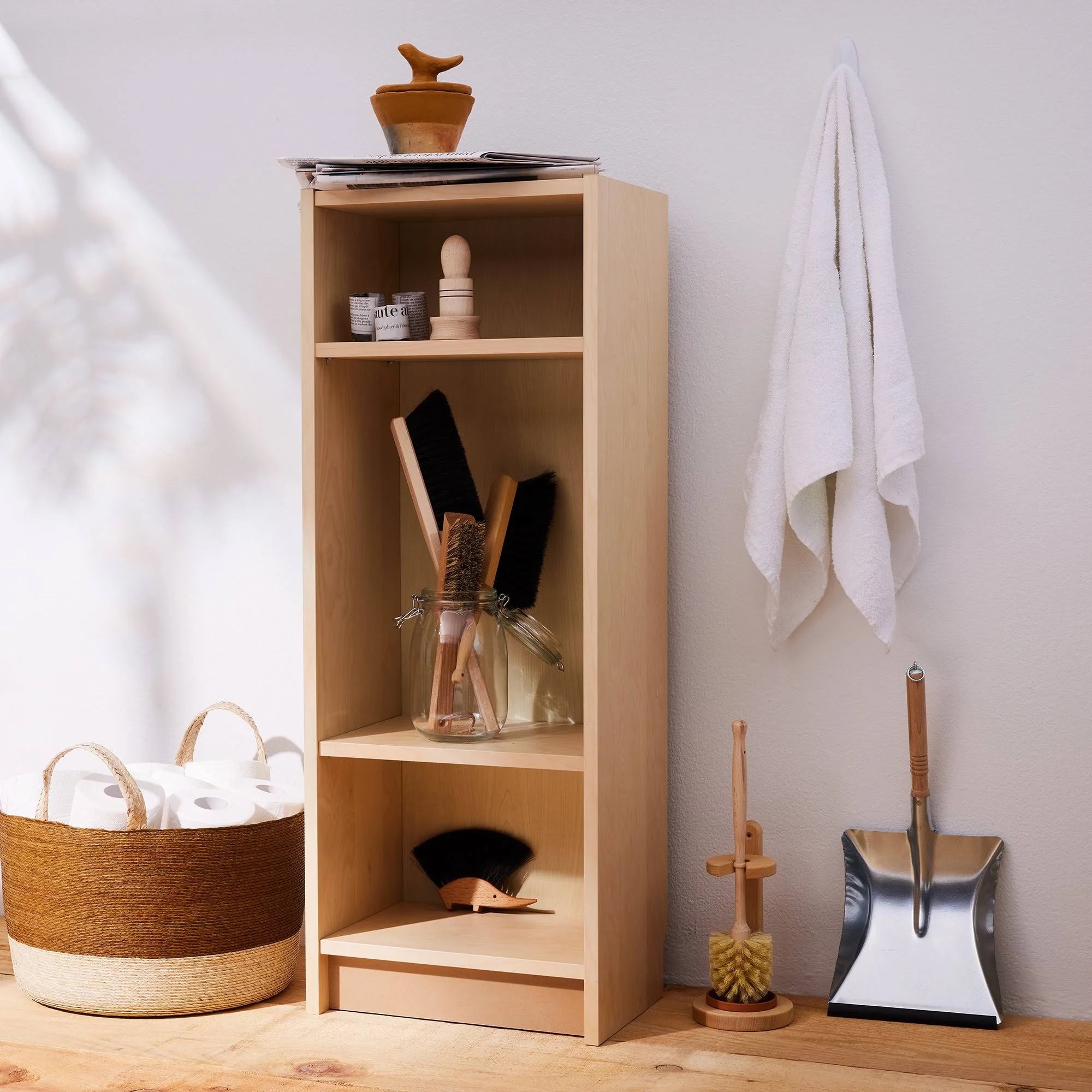 Asztali morzsasöprű – bükkfa, retro öko, játékos design sün formájában - 3RD PARTY PRODUCT