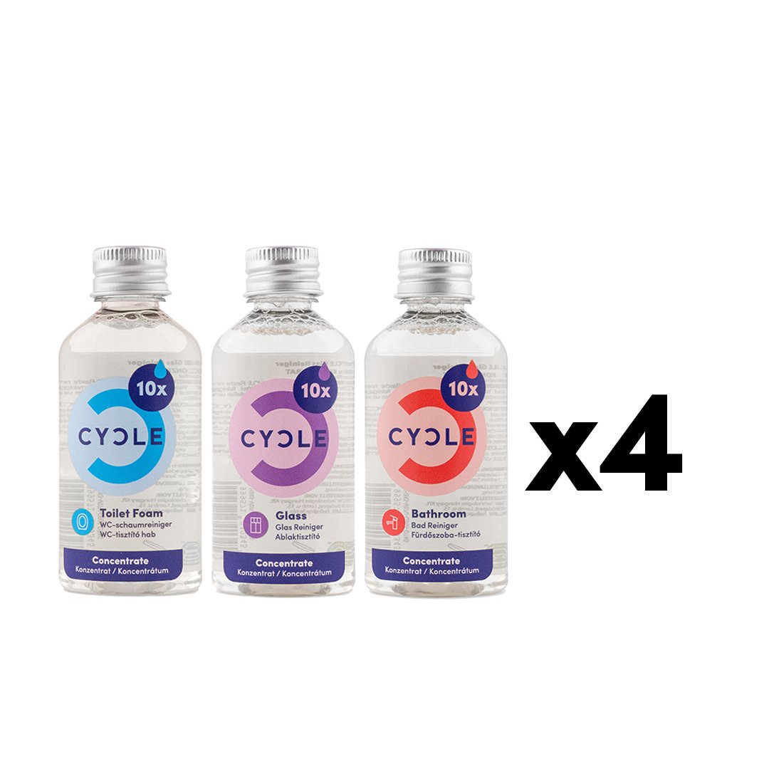 Bathroom Refill Pack (12 x 50 ml) - CYCLE eco-friendly cleaners