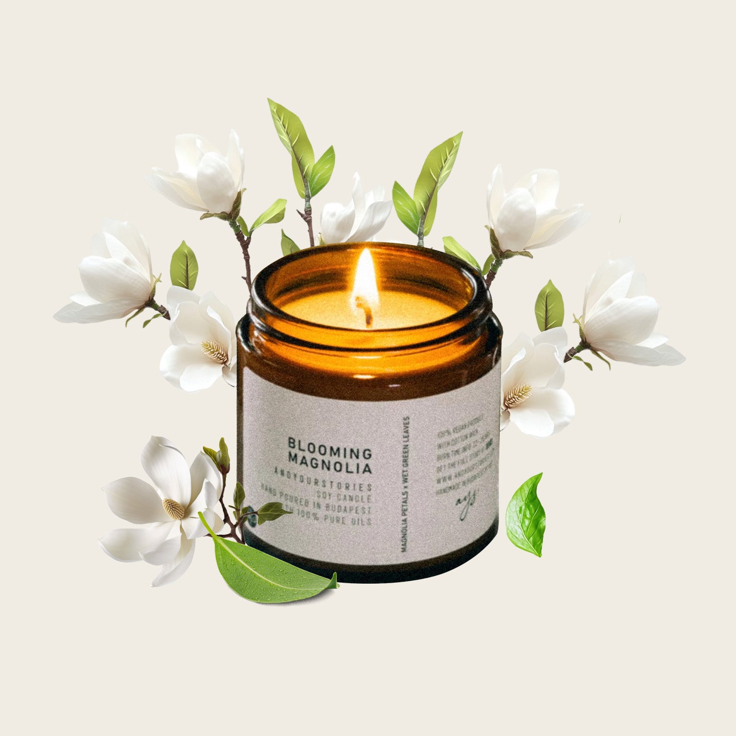 Blooming Magnolia - Szójagyertya