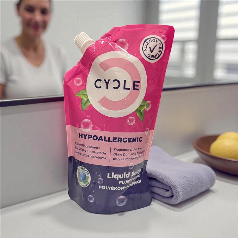 Cycle Hipoallergén Folyékony Szappan – Illatmentes szappan érzékeny bőrre - Ready To Use