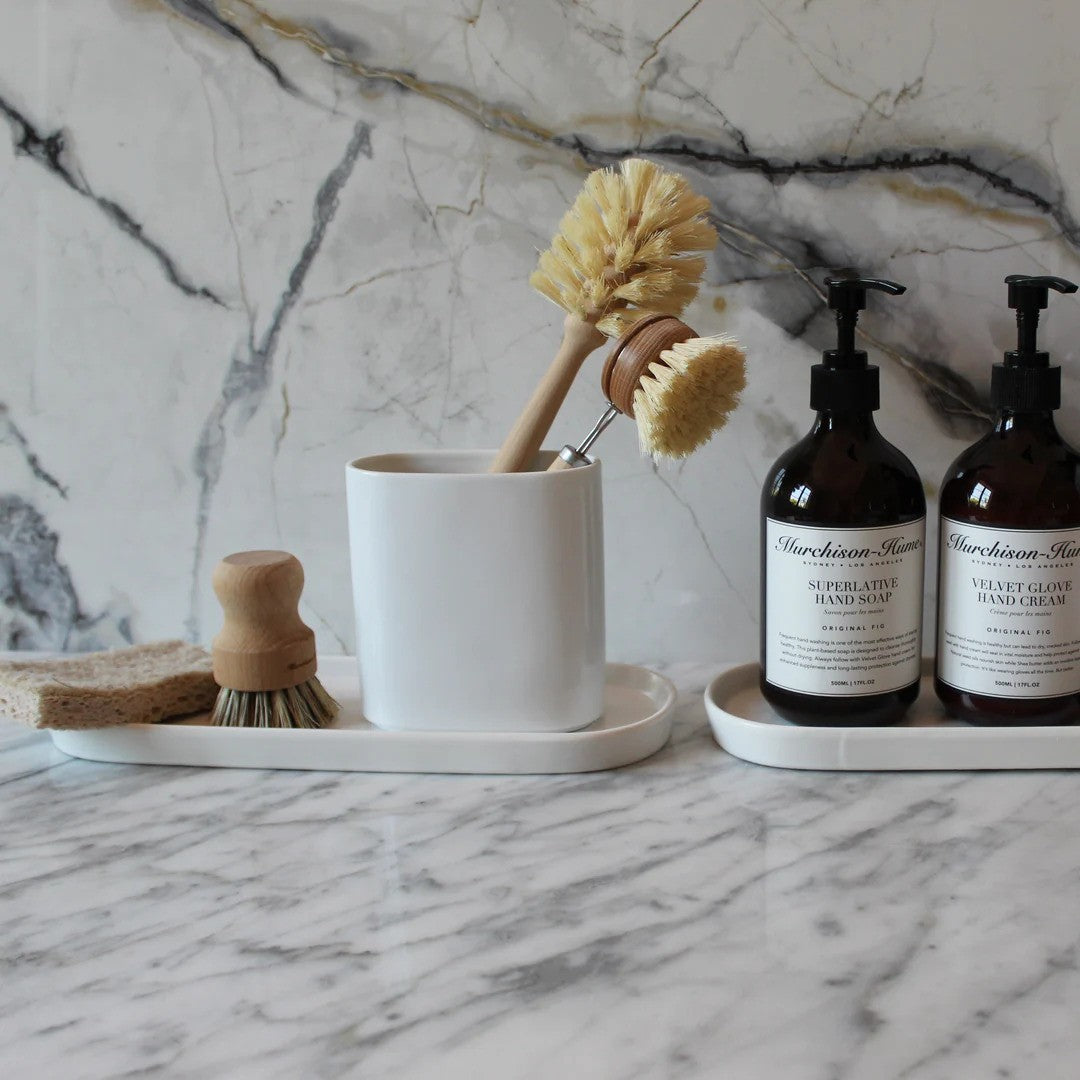 Glass and bottle washing brush - beech handle