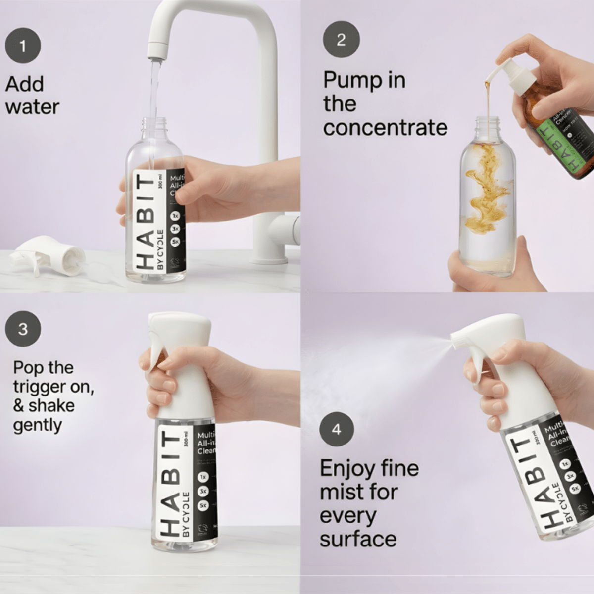 HABIT All in One - Cleaning Kit - Ready To Use