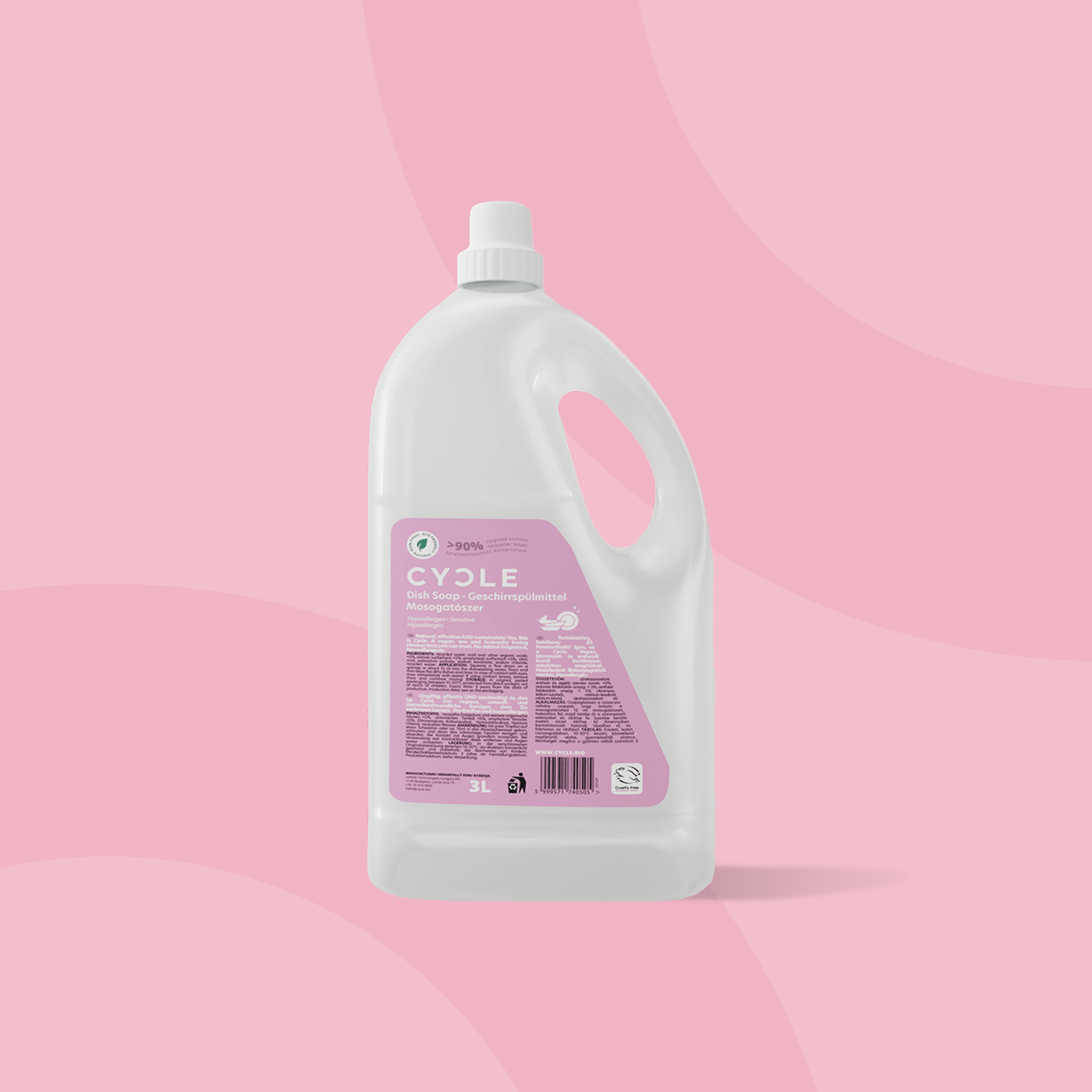 Hypoallergenic Dishwashing Liquid 3L - Ready To Use