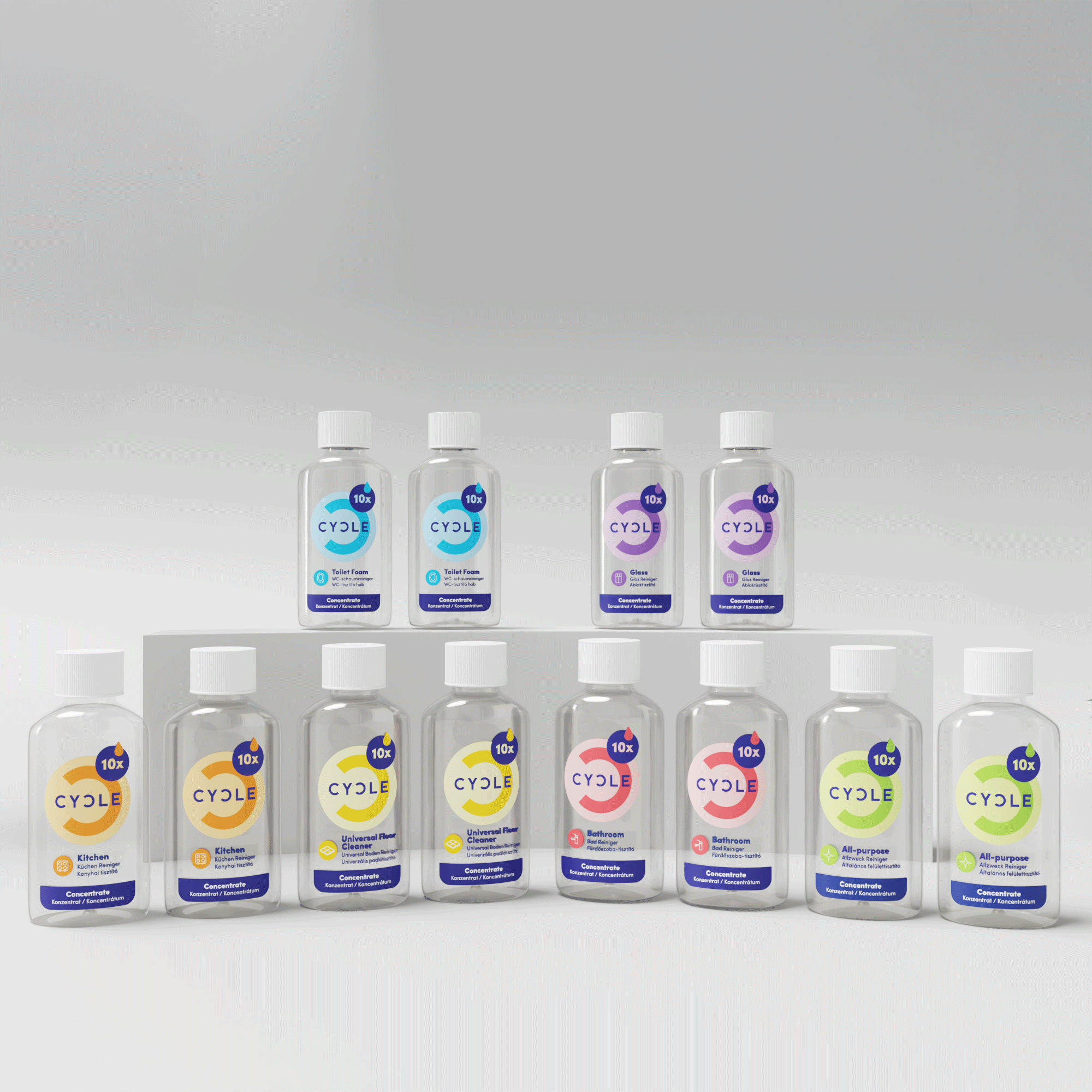 Home & Bath Refill Pack 12x50ml - CYCLE | Cleaners made Clean