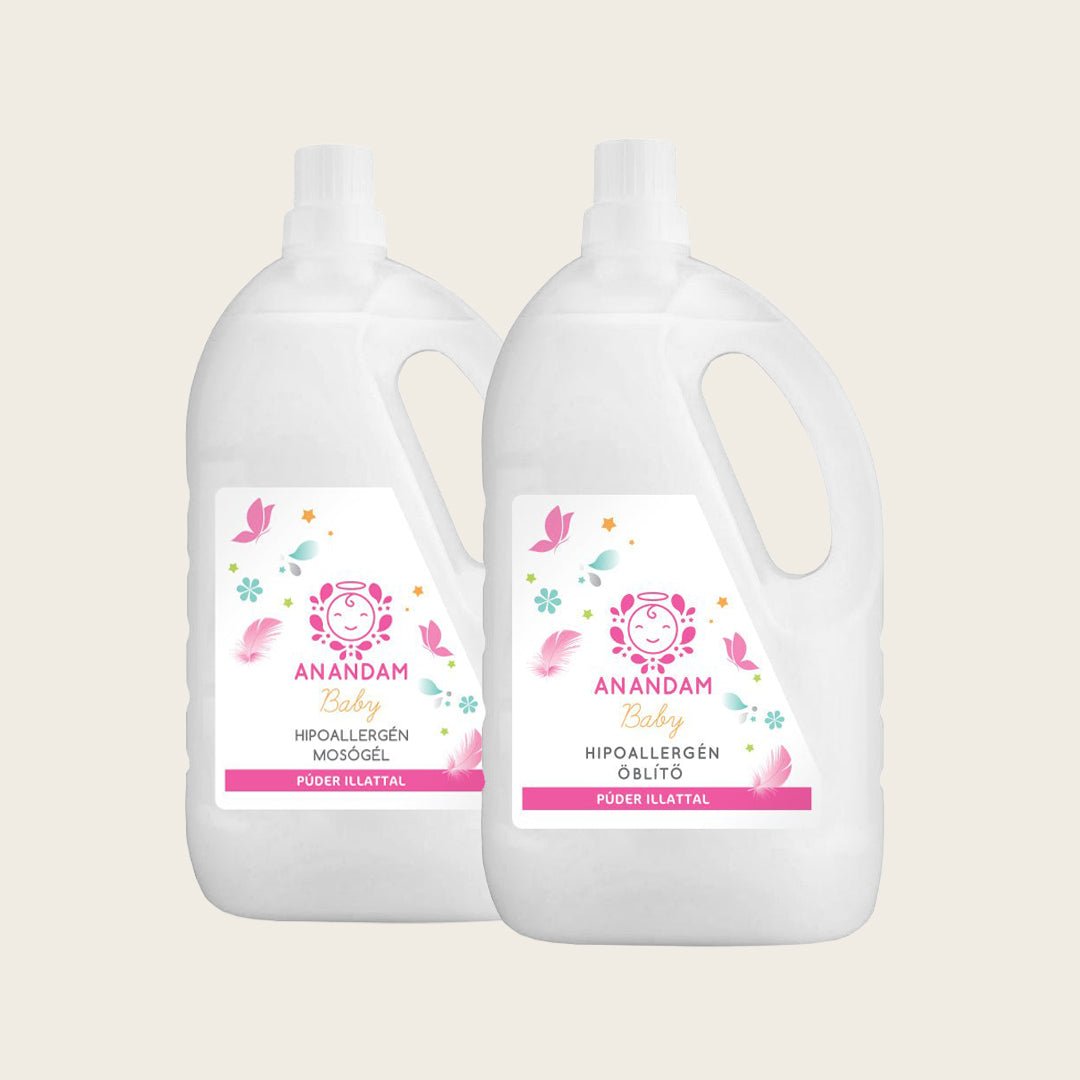 Extended family hypoallergenic wash kit - for babies and sensitive children - package