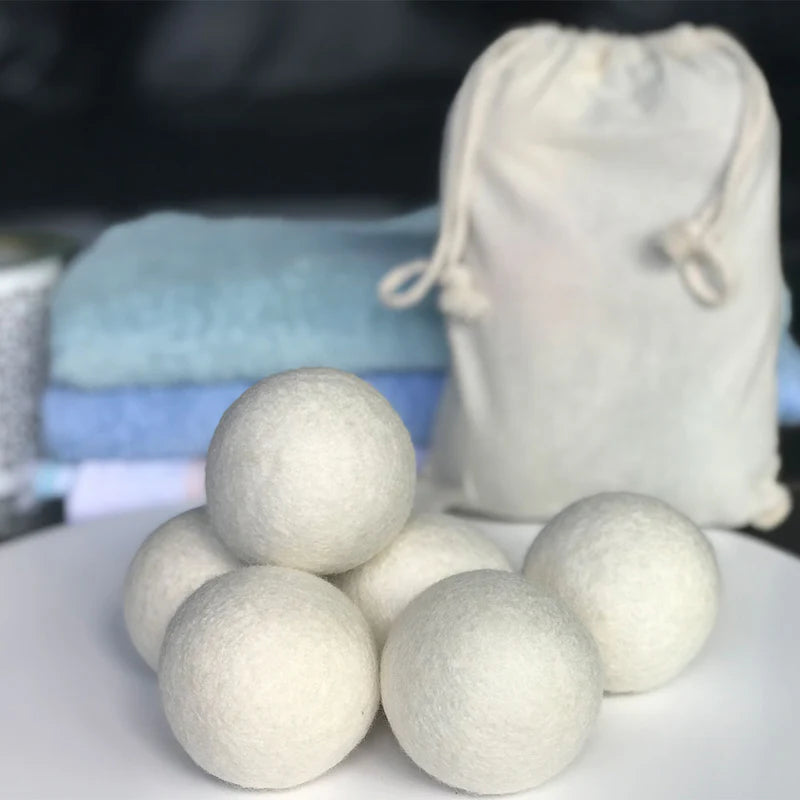 Pure wool dryer balls 6 pcs XL