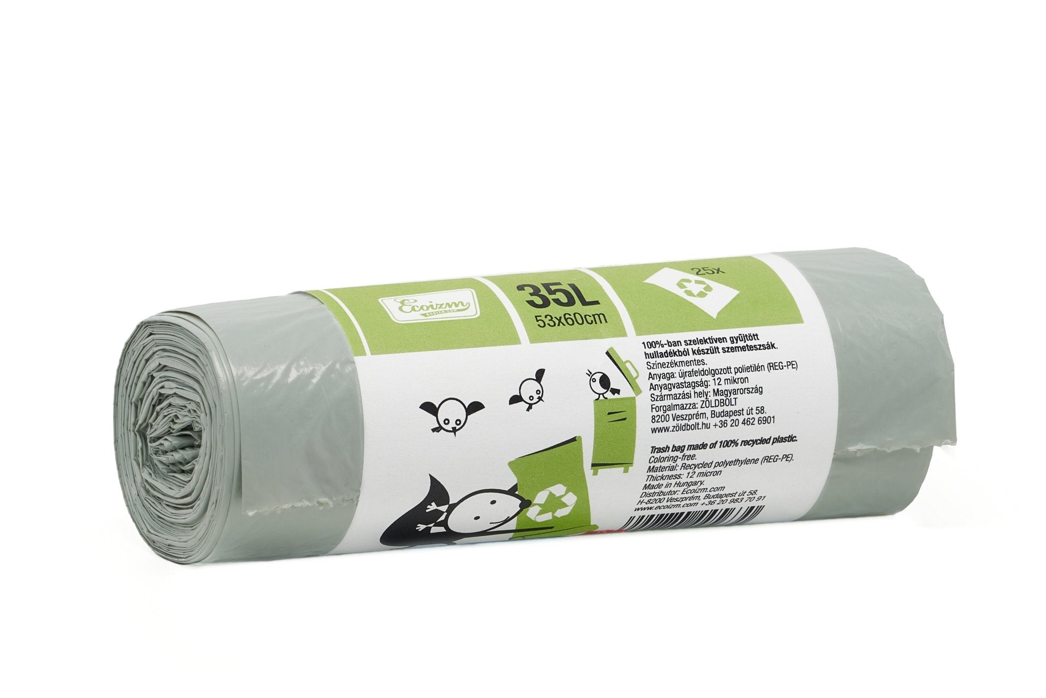 Ecoizm Recycled Bin Bags (35l) - CYCLE eco-friendly cleaners